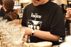 画像1: 米本珈琲　オリジナルTシャツ　（黒） (1)