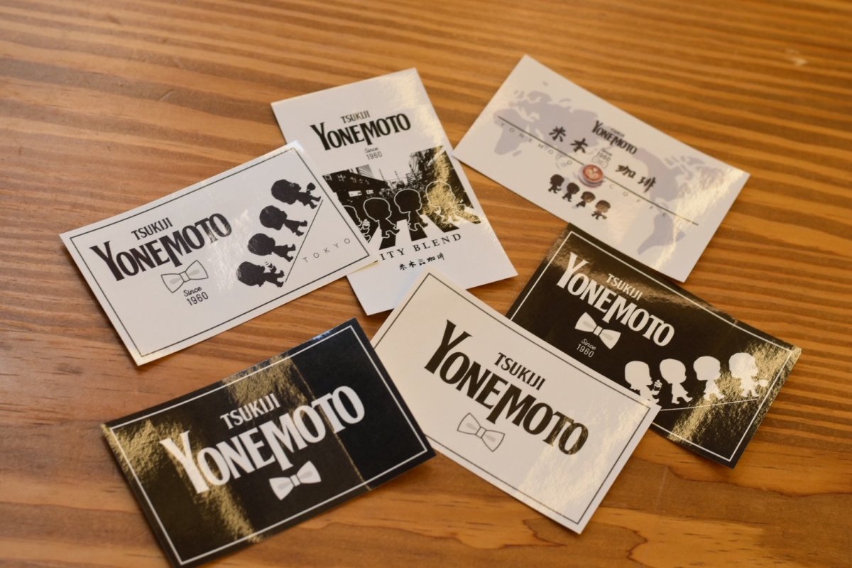 画像1: 米本珈琲　オリジナル　ステッカーセット（6枚入り） (1)