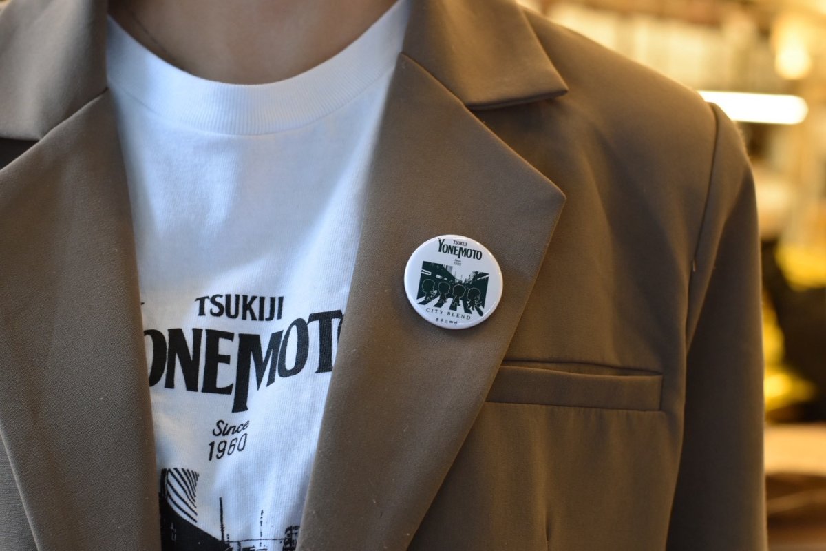 画像1: 米本珈琲　オリジナル　缶バッチ (1)